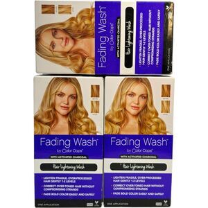 3 Color Oops Fading Wash Kit with Activated Charcoal Hair Lightening Wash Vegan